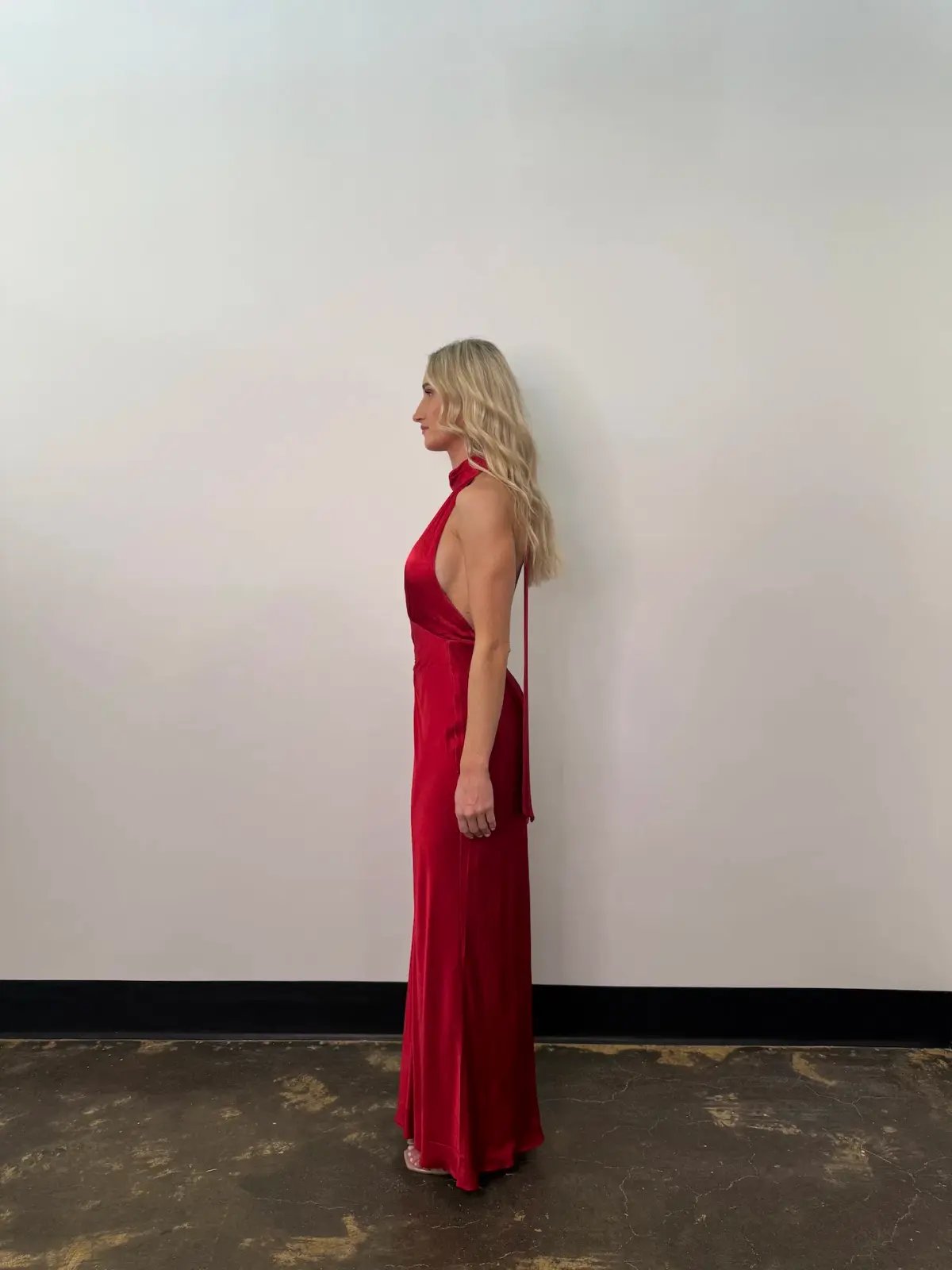 Shona Joy Tatum Halter Neck Maxi Dress in Grenadine Size AU8 photo 3