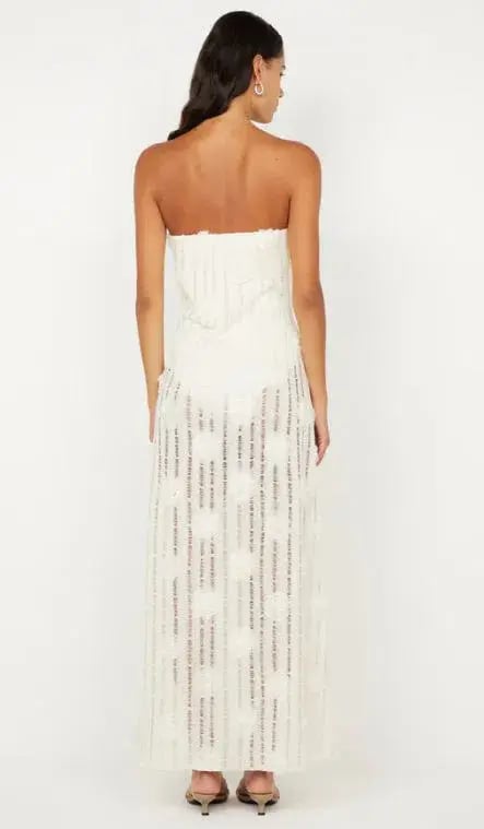 Bec and Bridge Amelie Strapless Dress in Ivory Size 10 photo 3