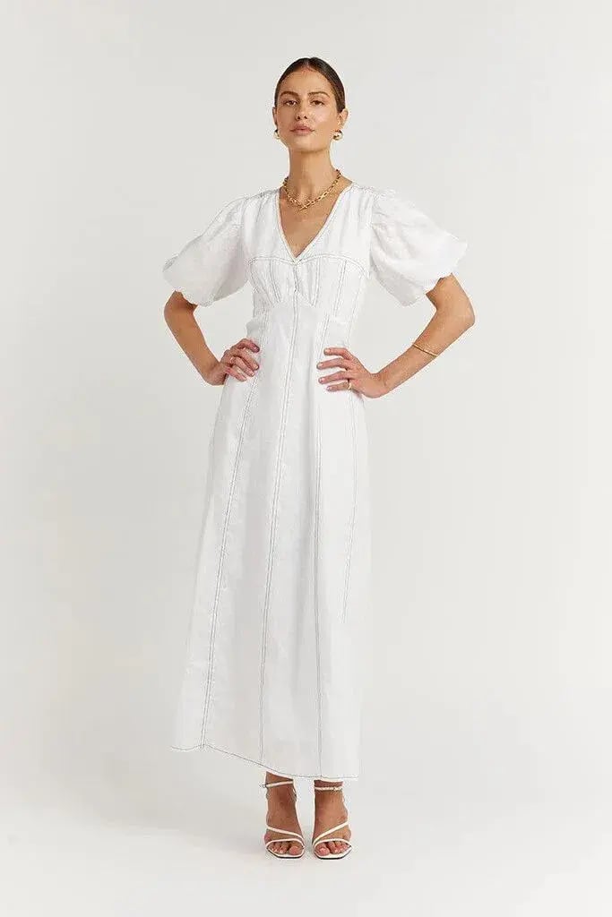 Manning Cartell Reverie Lace Sleeve Dress White Size 10 photo 19
