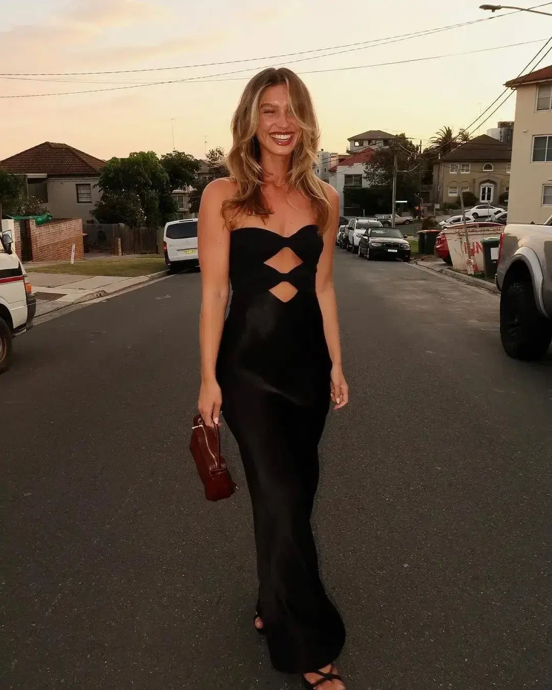 Bec & Bridge Halle Maxi Strapless Black Size AU 10 photo 4