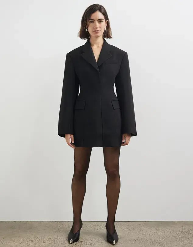 CAMILLA AND MARC MACKINLEY BLAZER DRESS BLACK  SIZE 8 photo 4