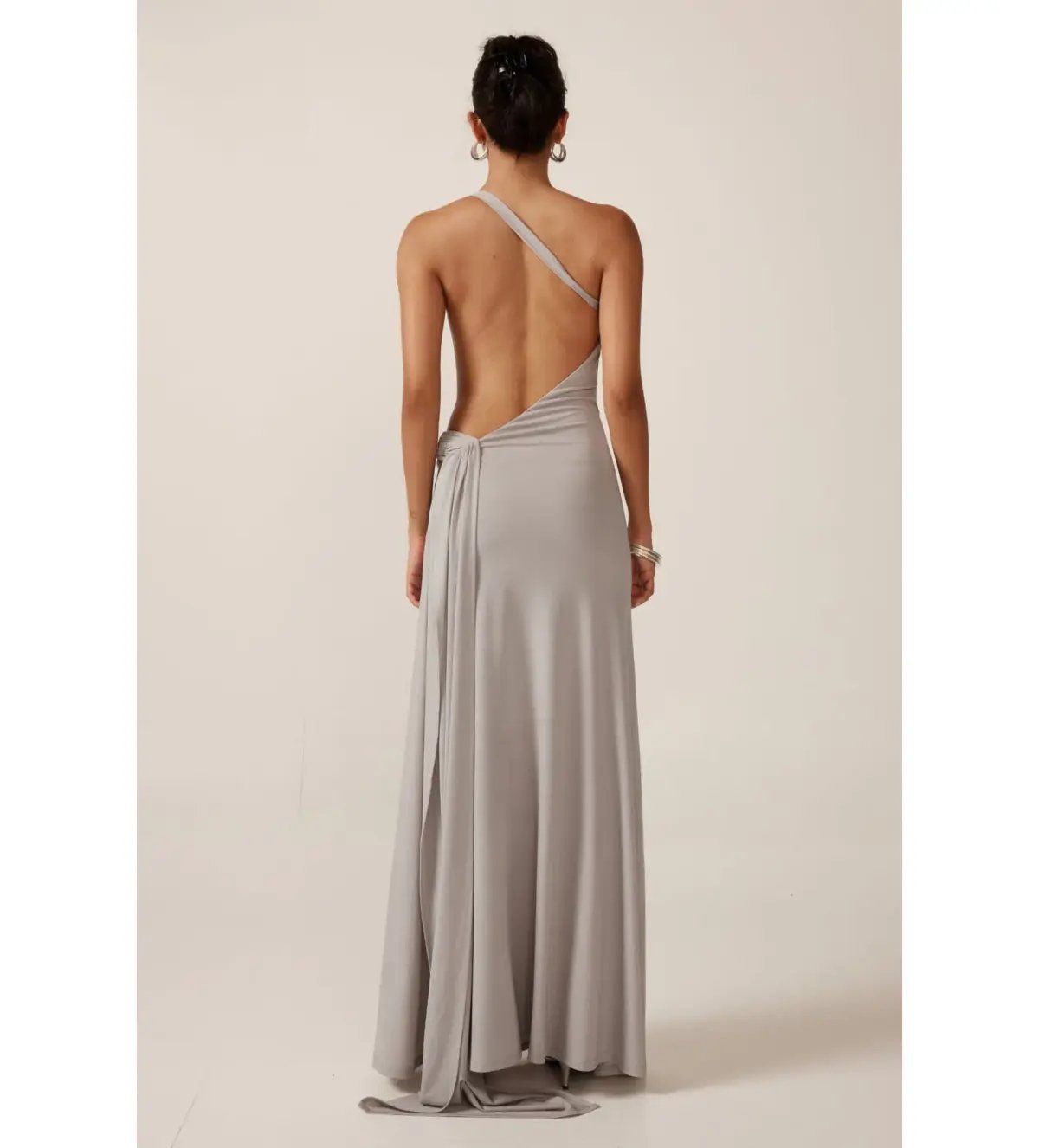 Ance Gria  Gaia Gown Silver Blue Size 10 photo 2