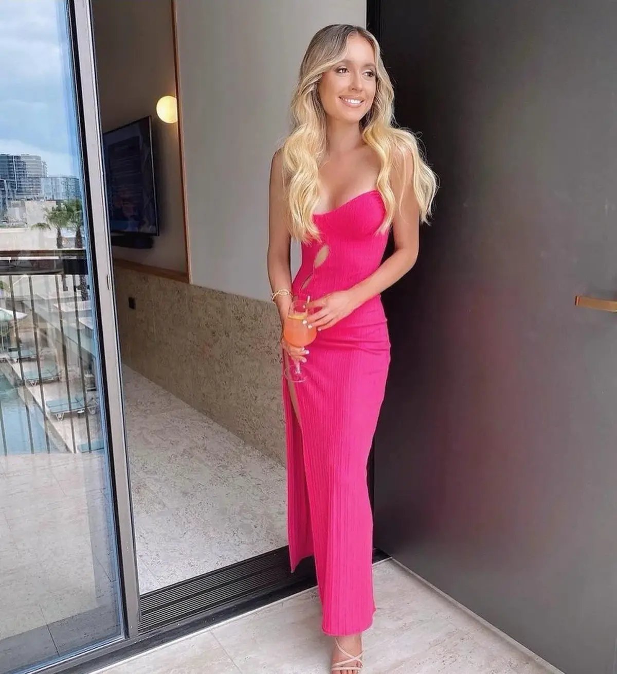 Arcina Ori Darci Maxi Pink Dress Pink Size 6 photo 3