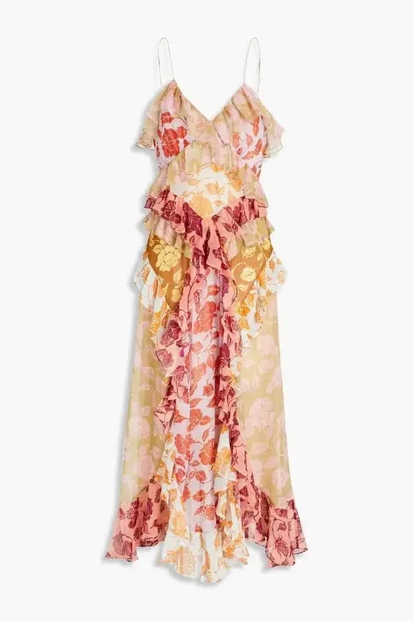 Zimmermann The Lovestruck Slip Midi Dress Patchwork Floral Size 0/Au 8 photo 4
