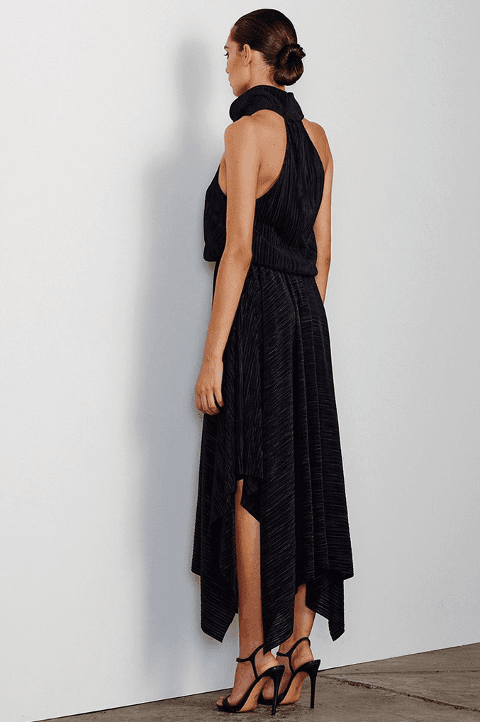 Shona Joy Yasmin Funnel dress black size 12 photo 3