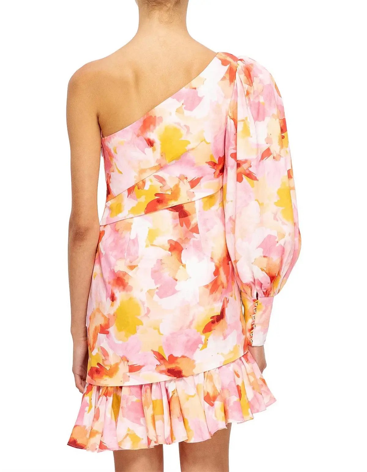 Acler Lawson Pink Floral Dress Size 12 photo 2