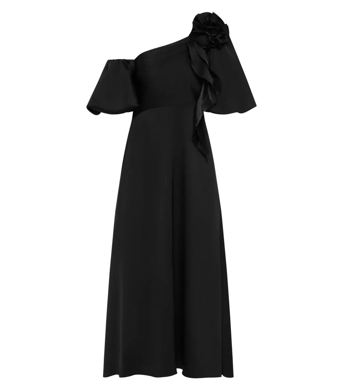 Aje Magnetic Draped Midi Dress Black Size AU 8 photo 5