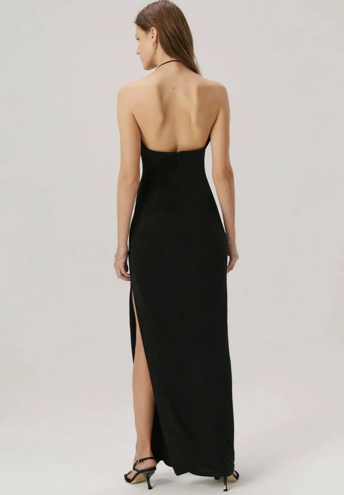 Misha Yesenia Gown Black Size 8 photo 2