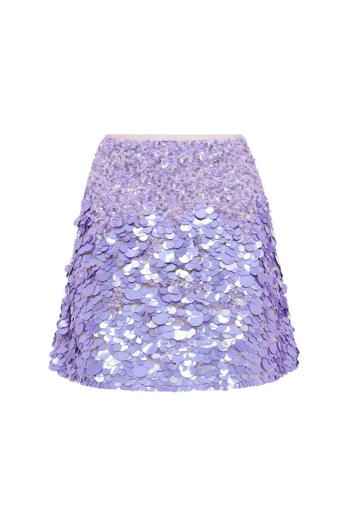 Aje Cherie Sequin Mini Skirt Purple Size 8 photo 3