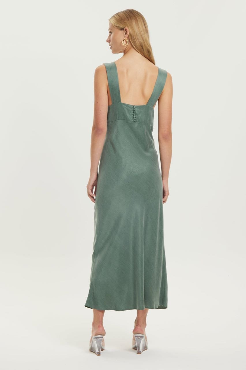 Third Form Magnetic Camisole Bias Slip Dress - Teal photo 2