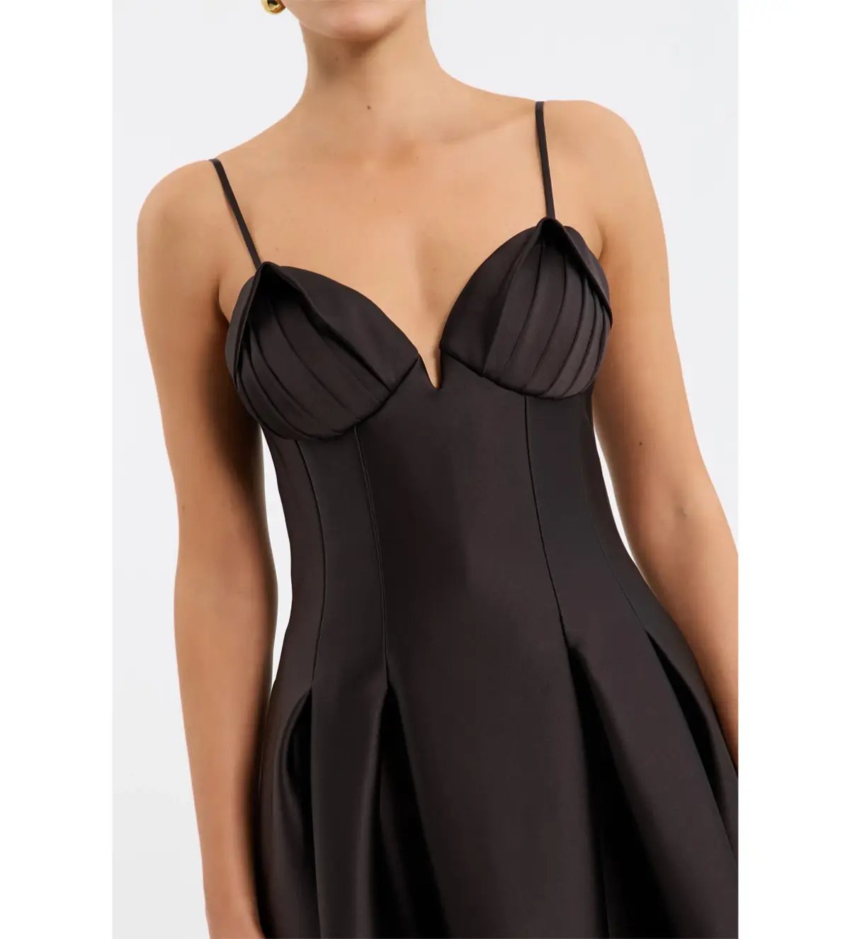 Rebecca Vallance Saskia Midi Dress Chocolate Size AU 12 photo 4