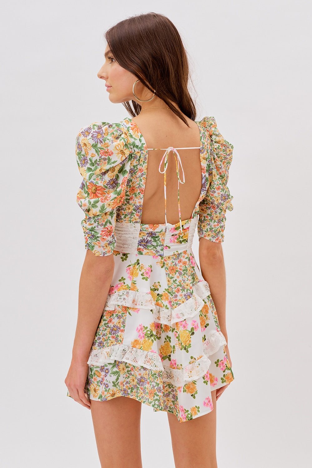 FOR LOVE & LEMONS ROSALYN MINI DRESS - MARIGOLD photo 6