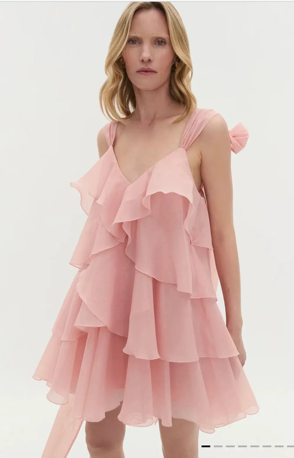 Aje Erin Mini Dress in muted rose photo 3