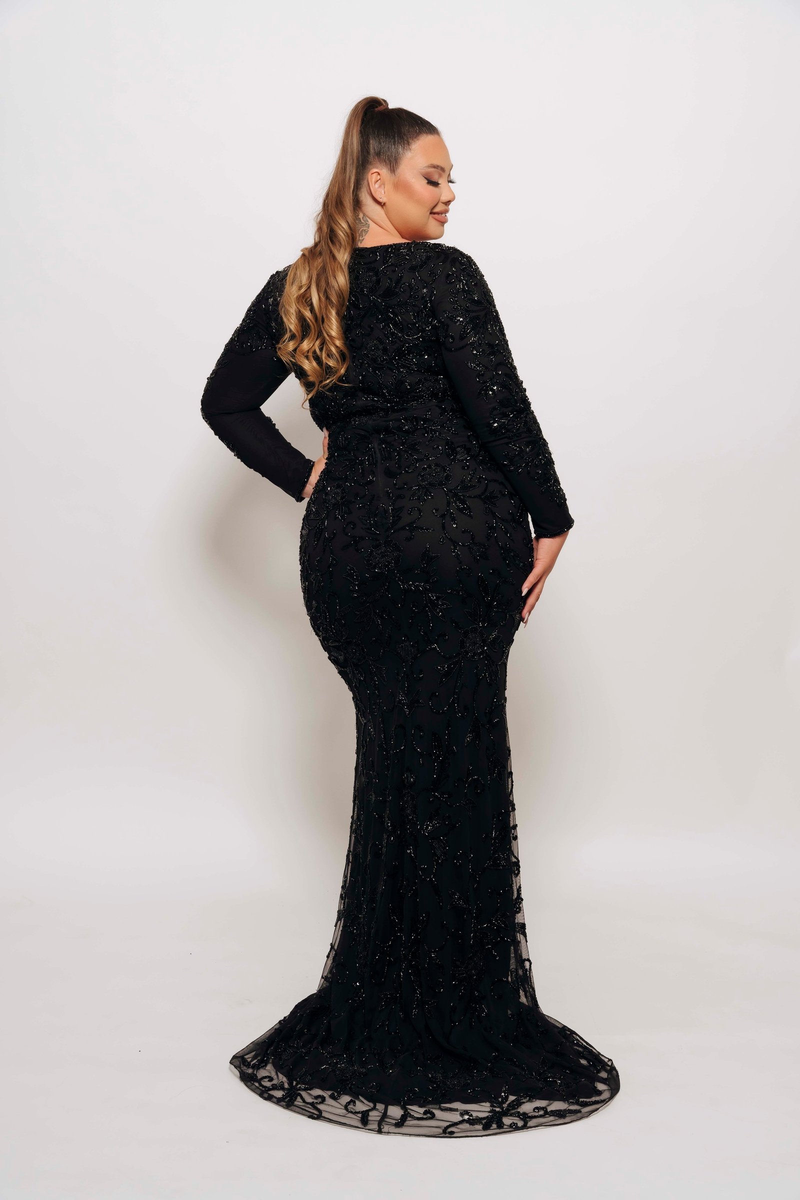 ADELLA GOWN BY MY SECRET WARDROBE BLACK photo 2