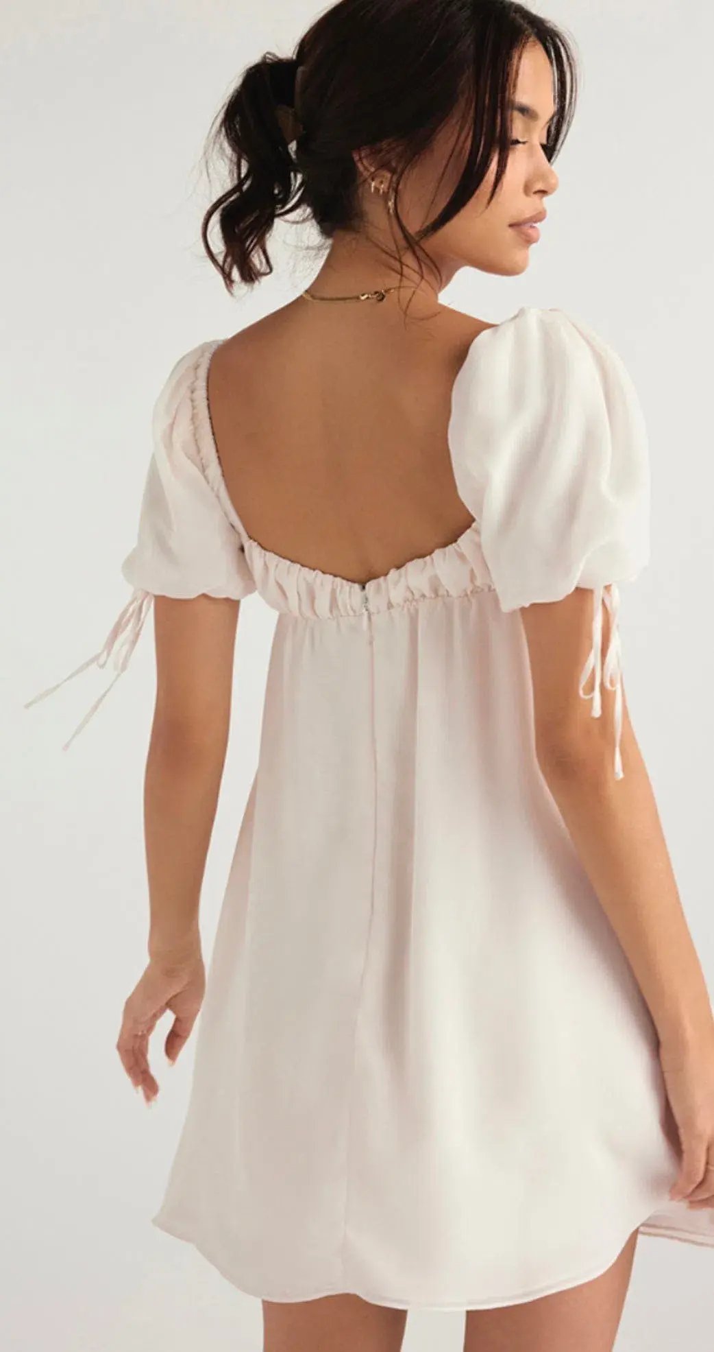 House of CB princess ivory Georgette dress size XS photo 3