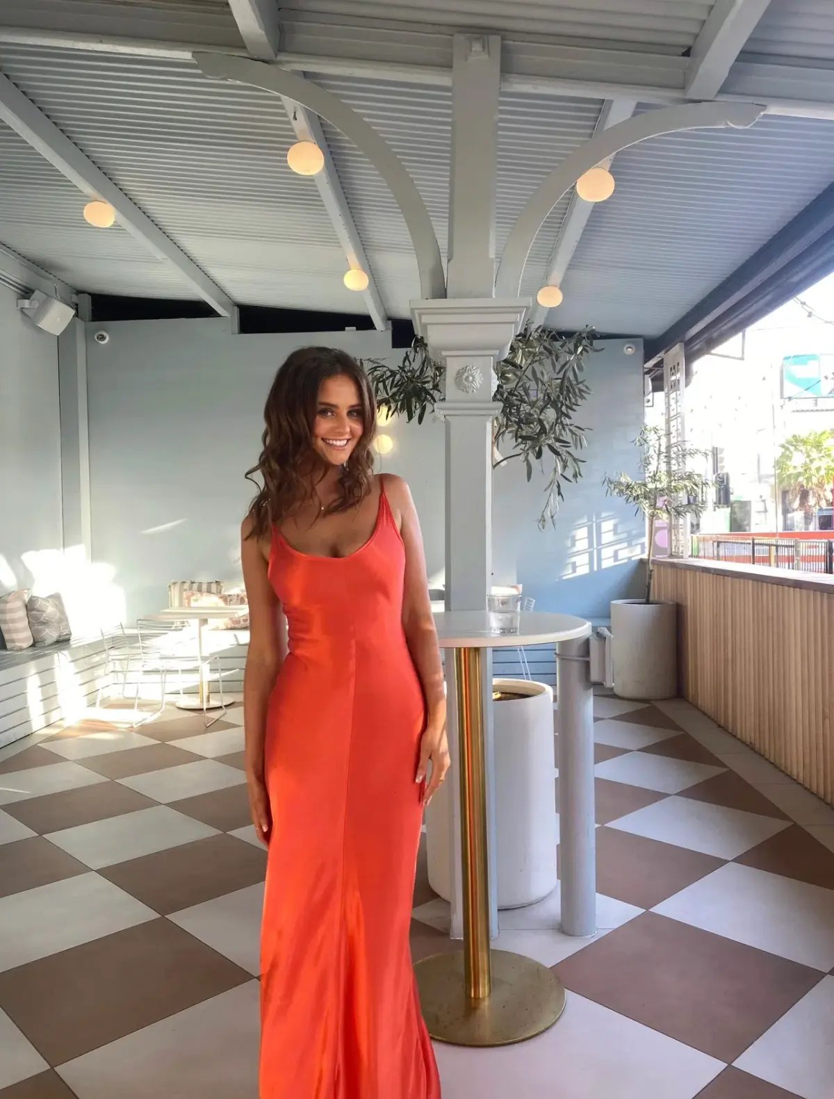 Dominique Healy Sloane Dress in Melon Size 0 / AU 6 photo 5