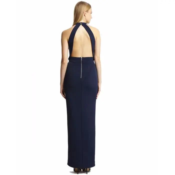 Nicholas Bandage Insert Gown Navy Size 8 photo 2