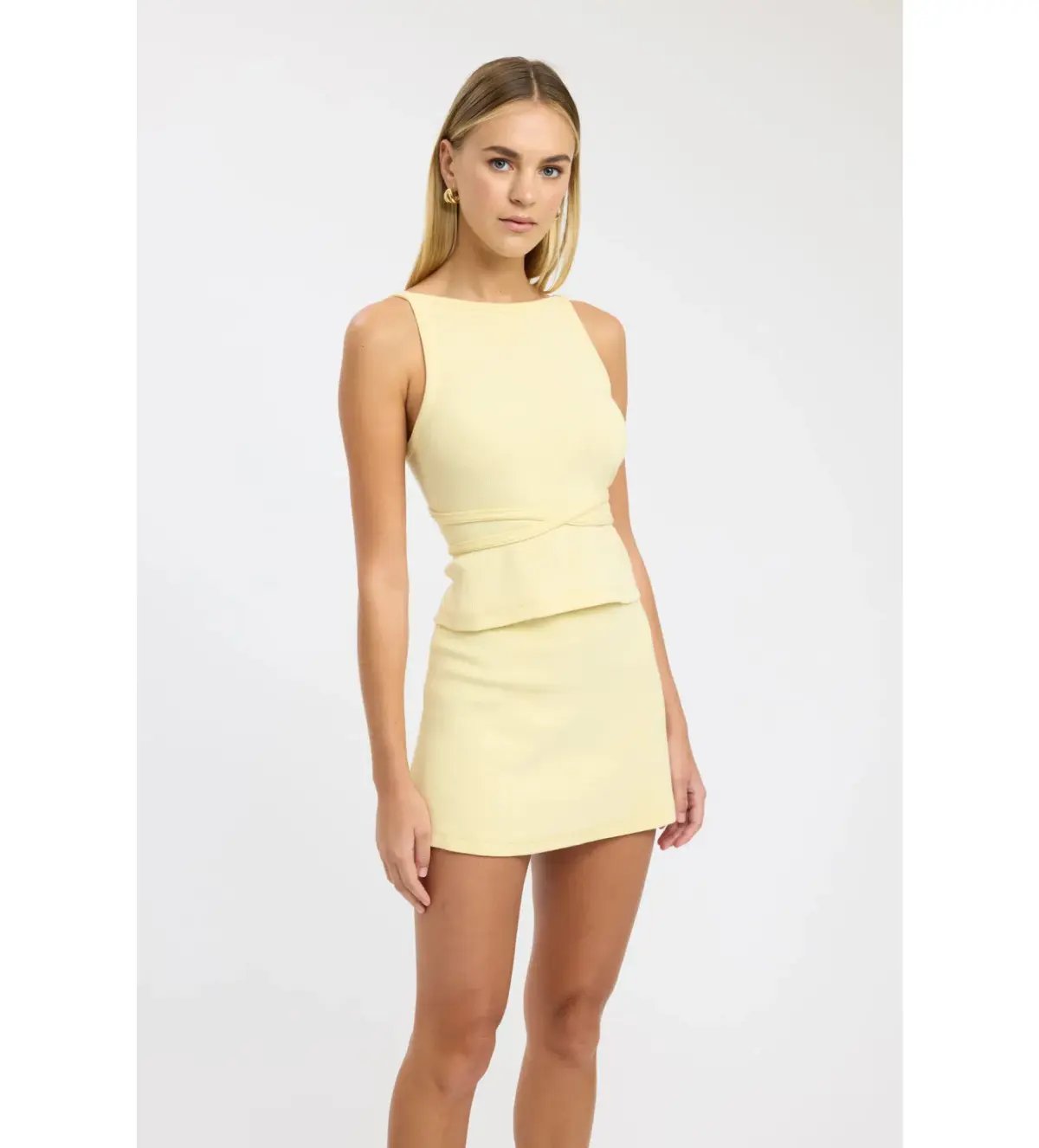 Kookai Paris Top and Cody Mini Skirt Set Sunlight Size 8 photo 2