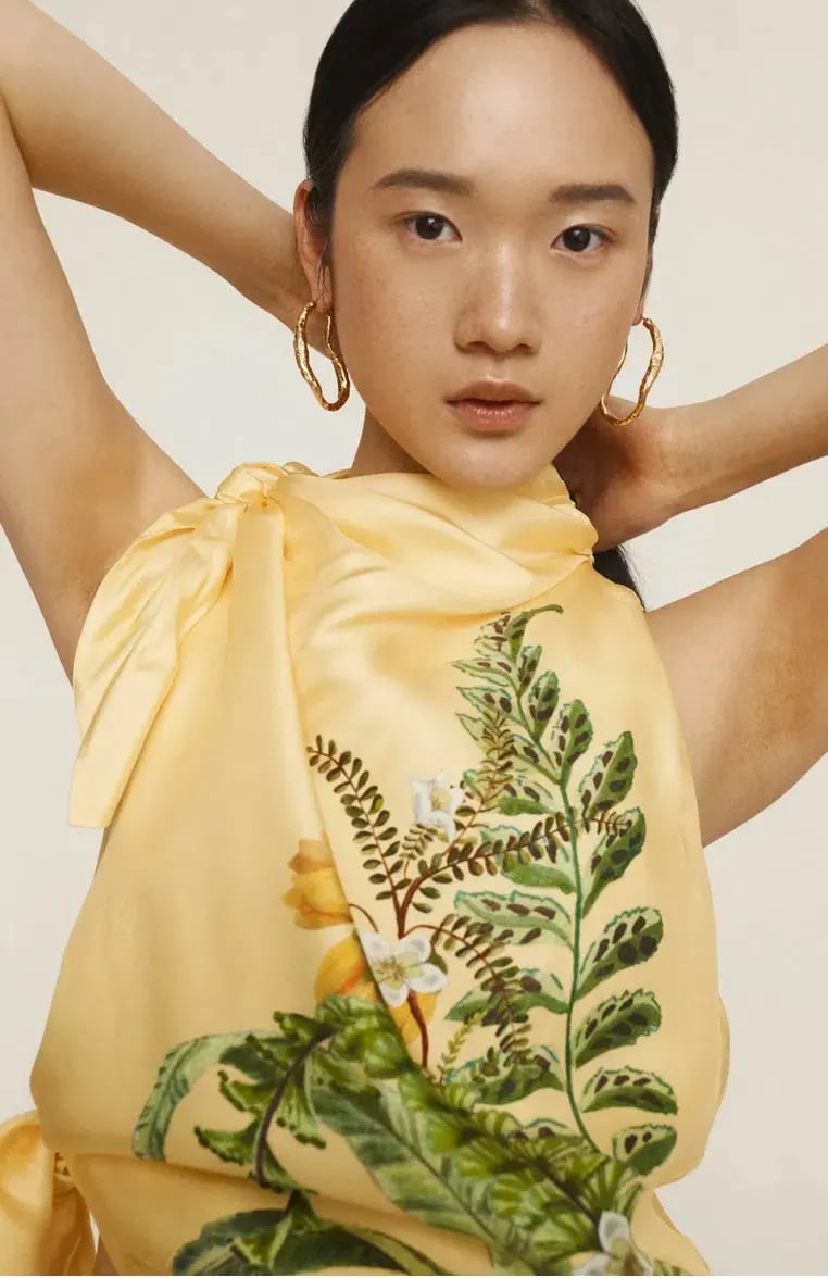 Alemais Sol Top and Skirt Set Yellow Size 16 photo 2
