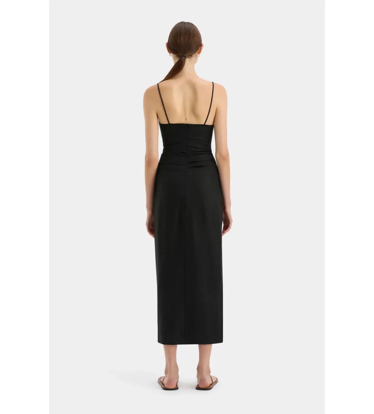 Sir The Label Noemi Balconette Midi Dress Black Size AU 10 photo 5