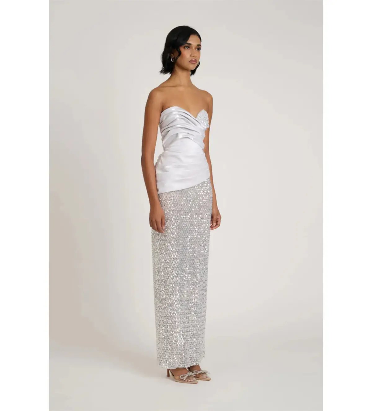 Eliya The Label Gia Maxi Gown Silver Size XS / AU 6 photo 3