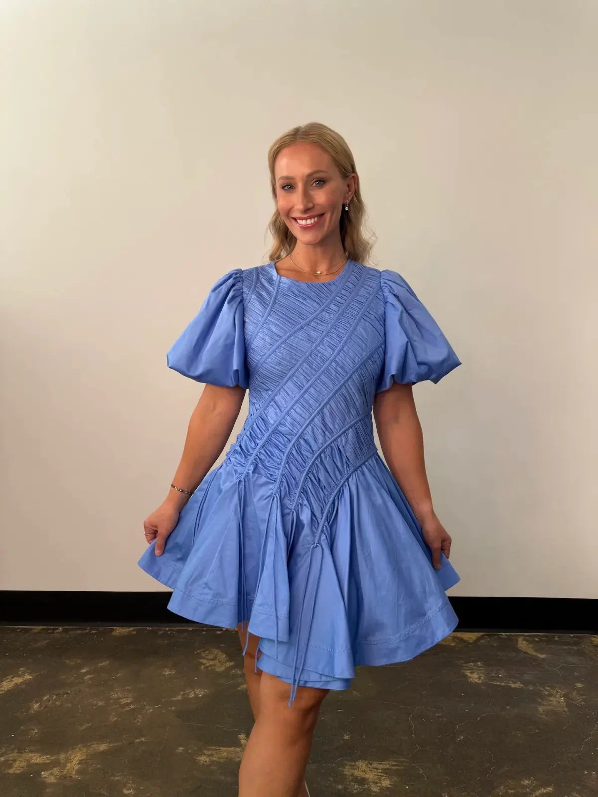 Aje Wisteria Mini Dress Blue Size 10 photo 3