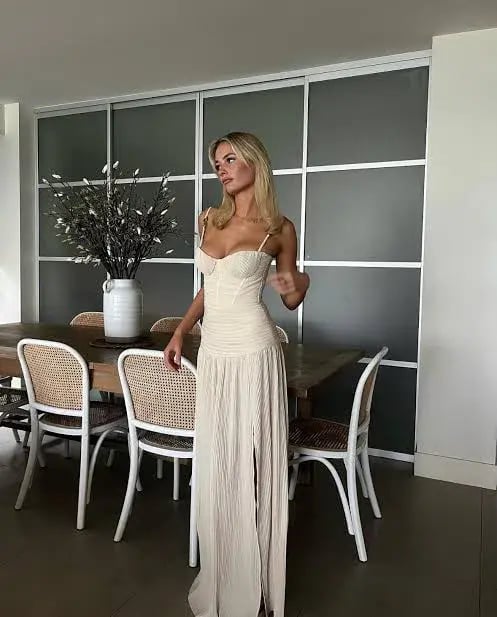 Manning Cartell Double Time Pleat Dress in White | Size S Small AU 8 photo 5
