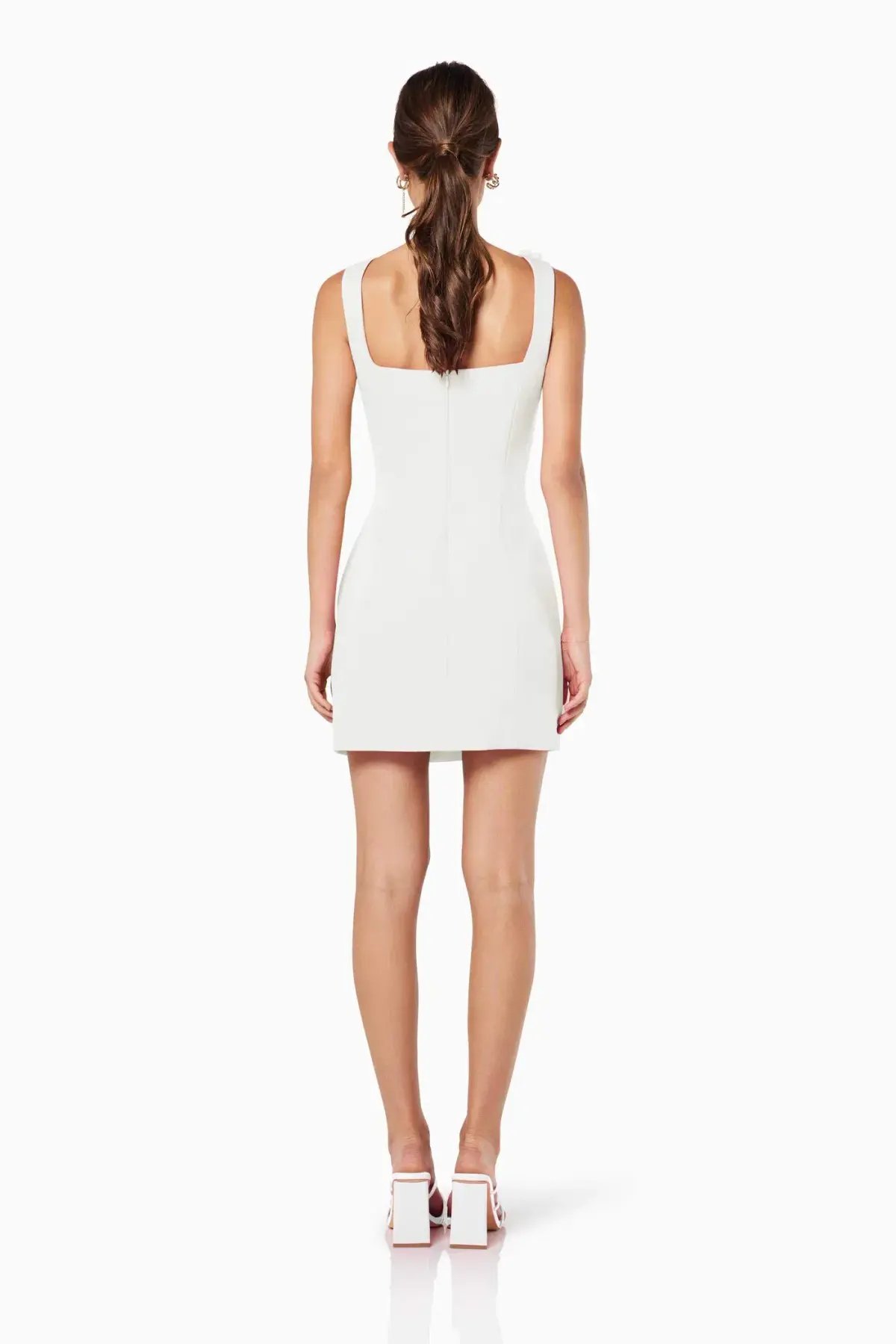 Trompe 3D Floral Mini Dress In White Size M photo 5