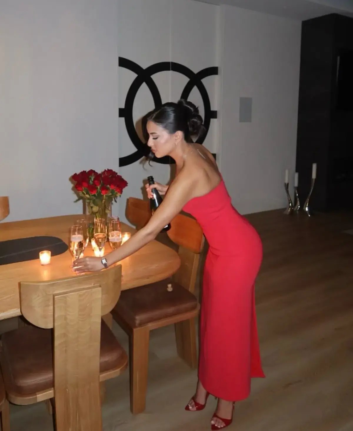 Rayane Bacha Margot Maxi Dress Red Size 8 photo 3