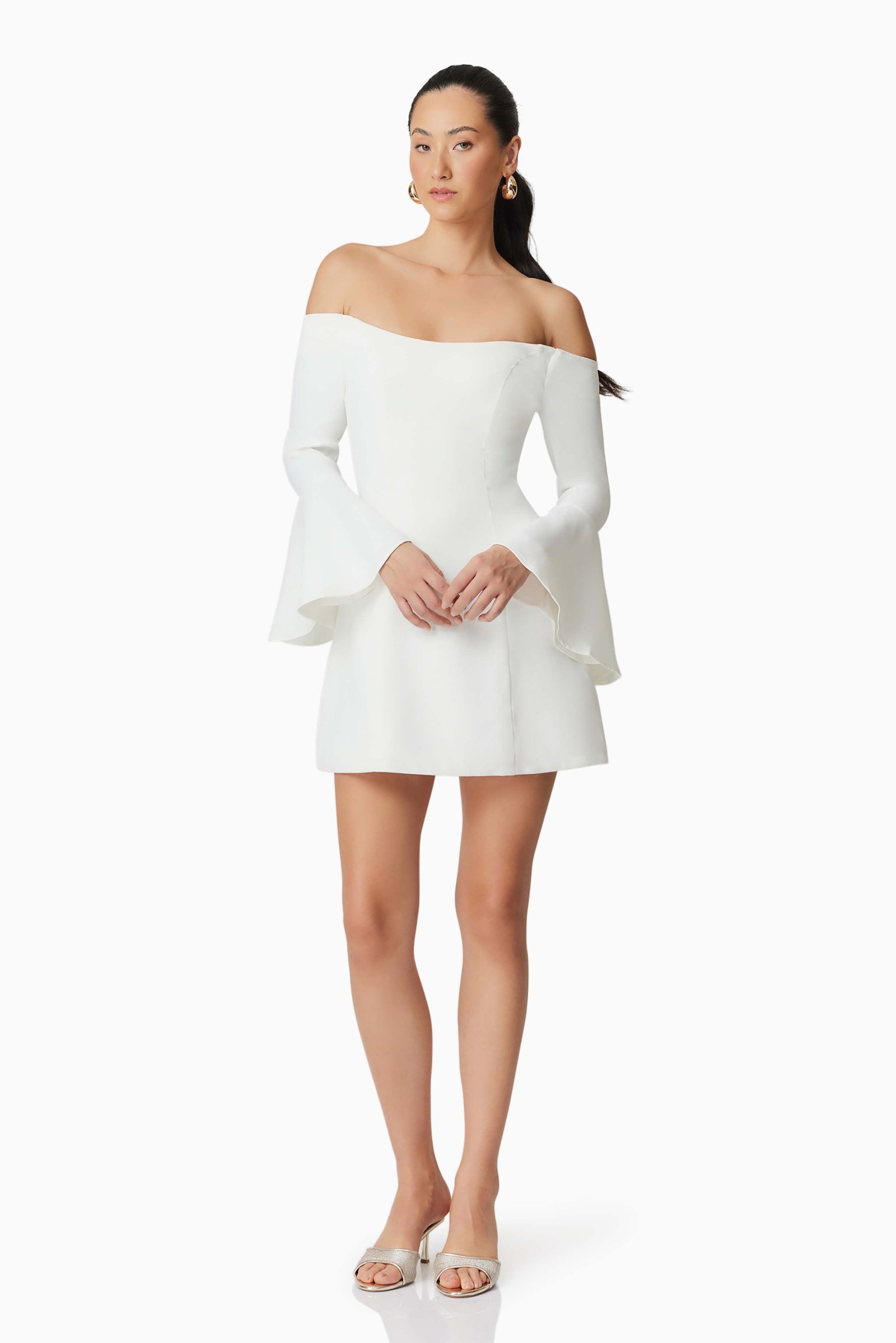 ELLIATT HAZELLE MINI DRESS - IVORY photo 5