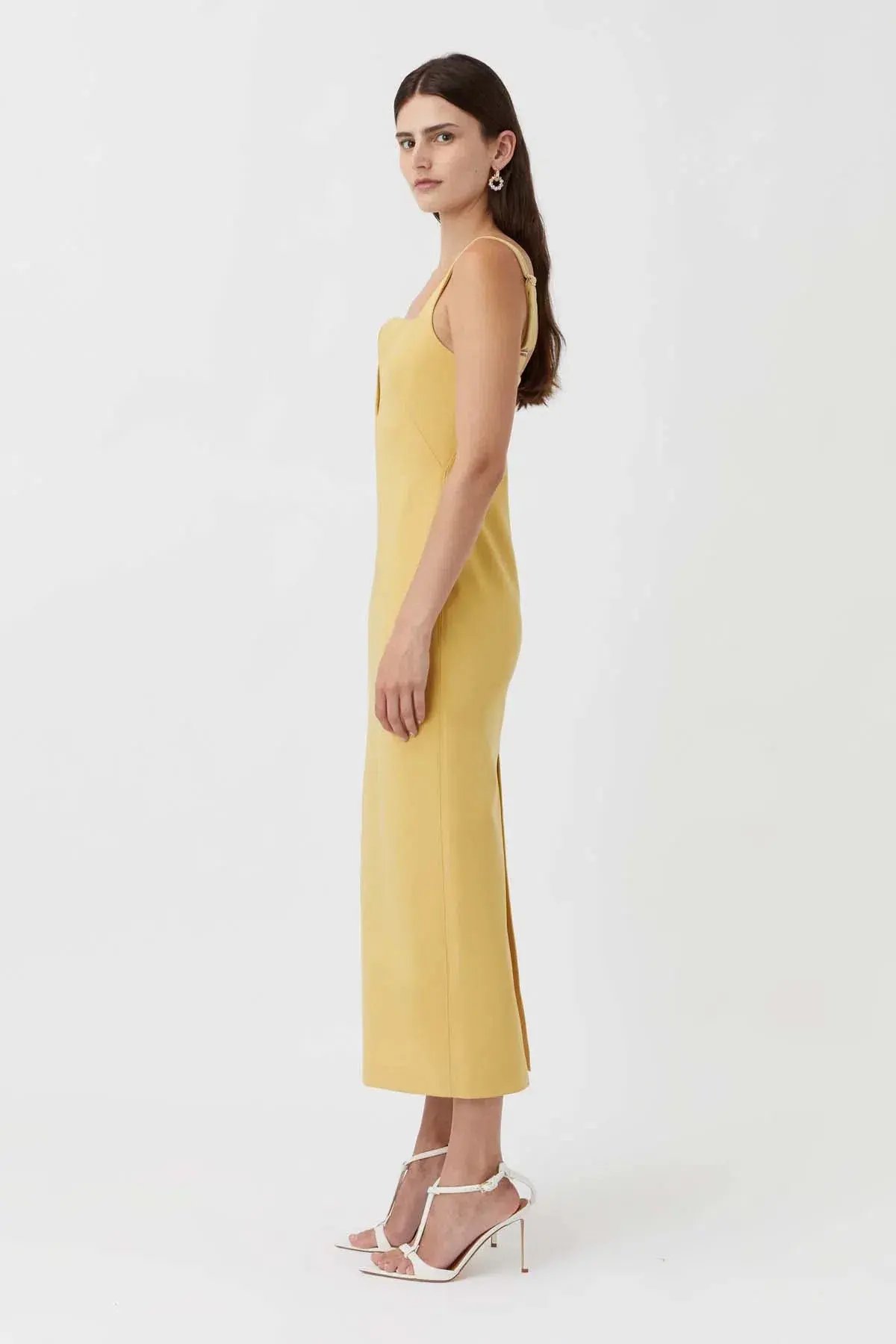 Camilla and Marc Brixton Dress Yellow Size AU 8 photo 3