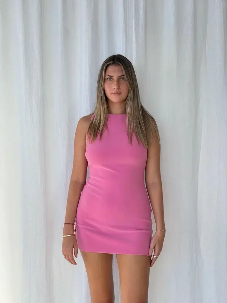 Bec & Bridge Clover Mini Dress Pink Size 10 photo 6