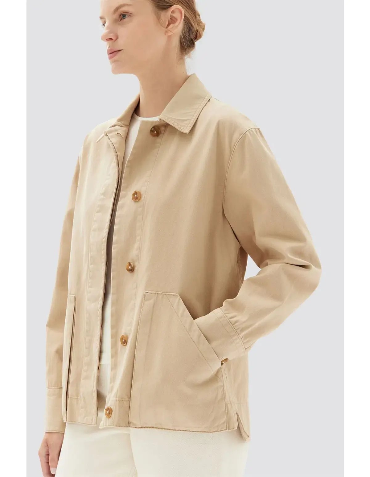 Assembly Label Madison Jacket Light Khaki Size AU 10 photo 3