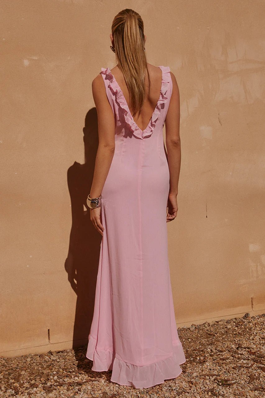 RUNAWAY THE LABEL SUZANNAH MAXI DRESS - PINK photo 5