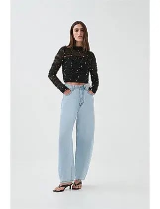 Aje Juniper Crop Top Black Size 8 photo 3