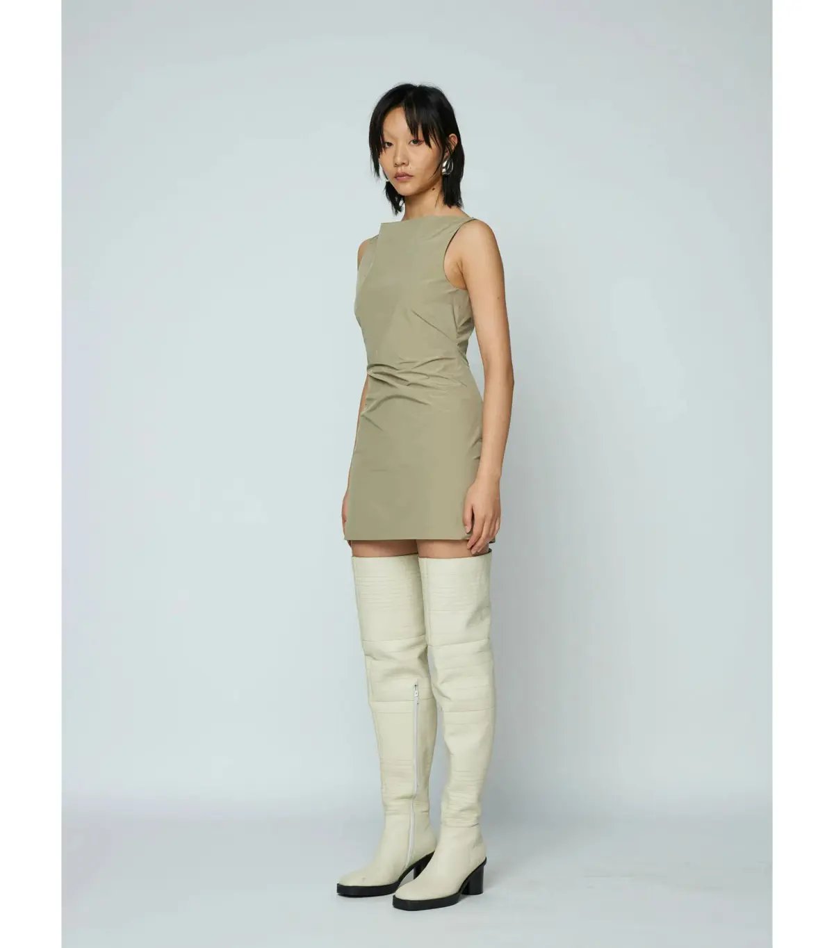 Wynn Hamlyn Sophia Mini Dress Cactus Green Size AU 6 photo 2