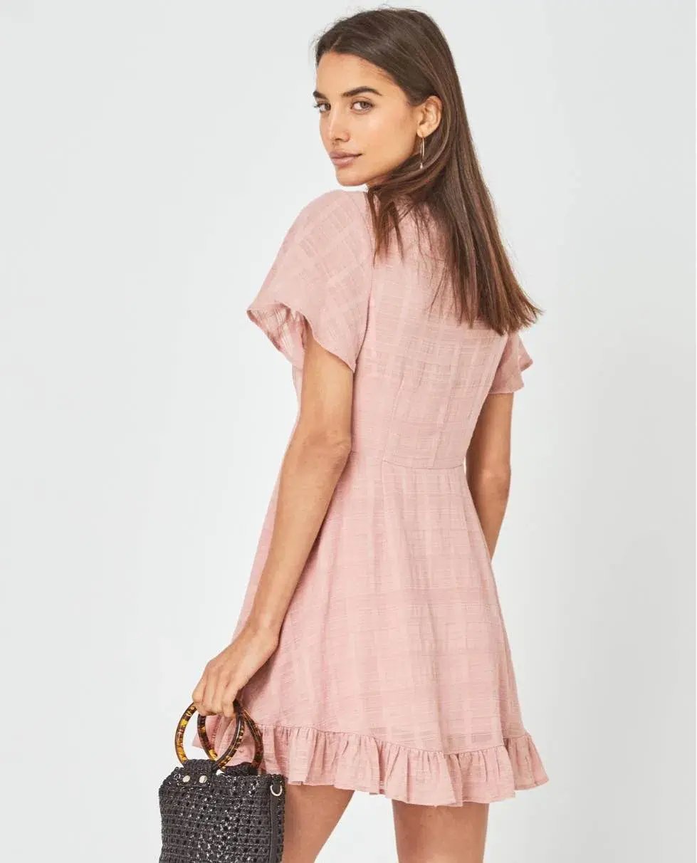 Auguste The Label Pia Mini Dress Pink Size 6 photo 4