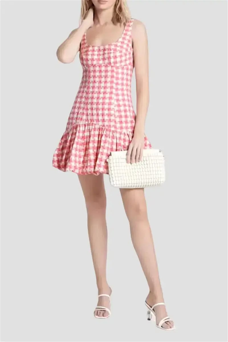 Sheike Parker Mini Dress Pink Print Size 12 photo 4