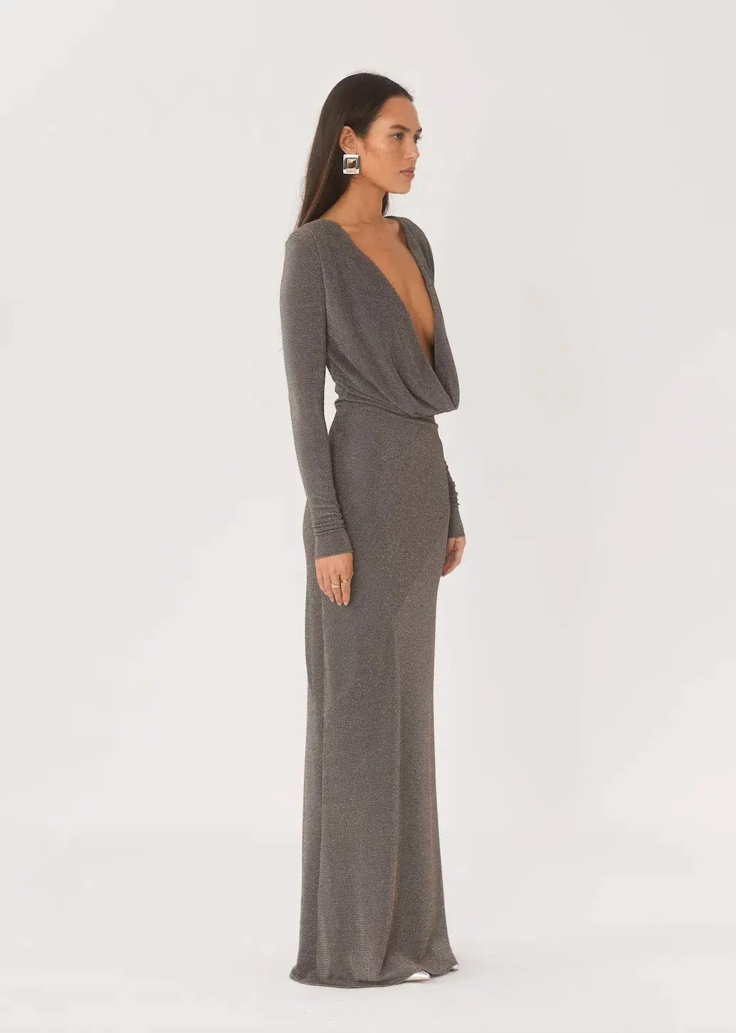 Arcina Ori Jen Dress Grey Size 8 photo 5