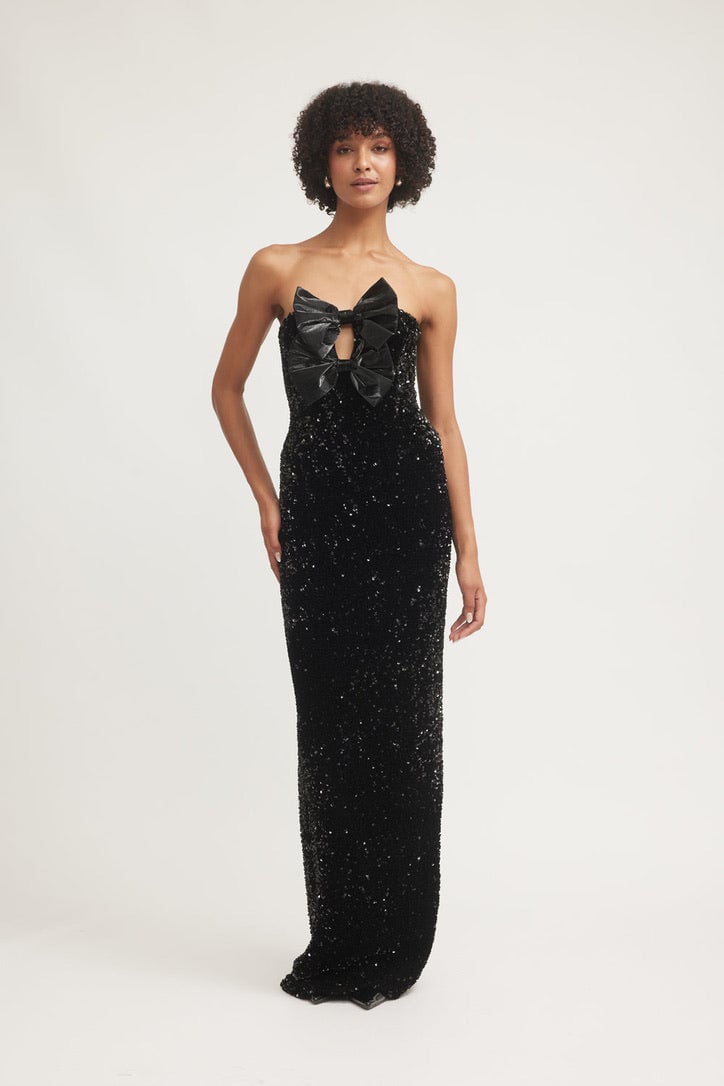 Tojha Harlynne Dress - Black Sequin photo 2