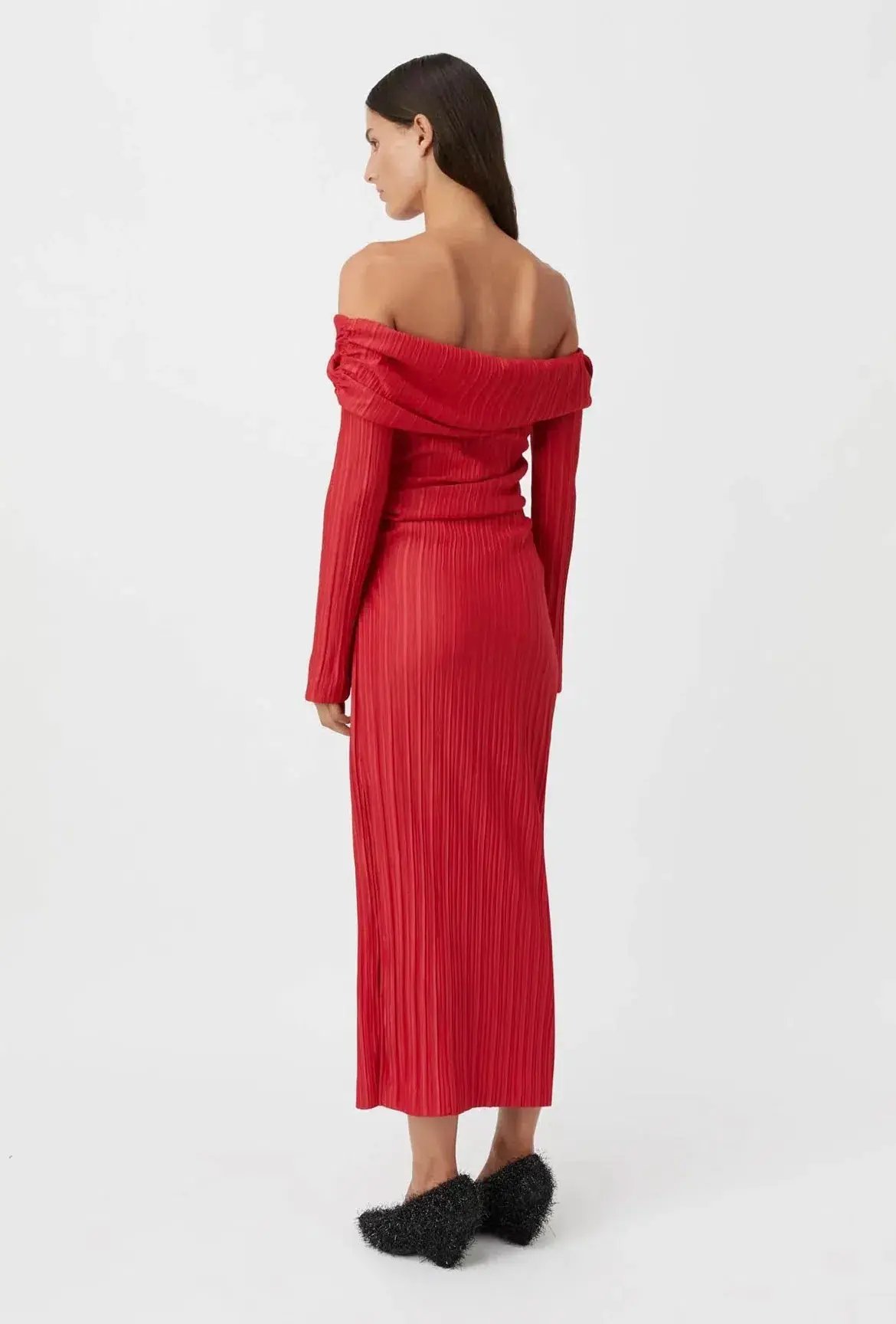 Camilla and Marc Shaw Midi Dress in Red Size 10 photo 4