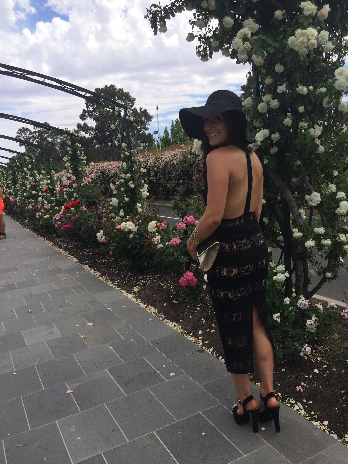 MISHA Portia Black Dress Size 8 photo 4