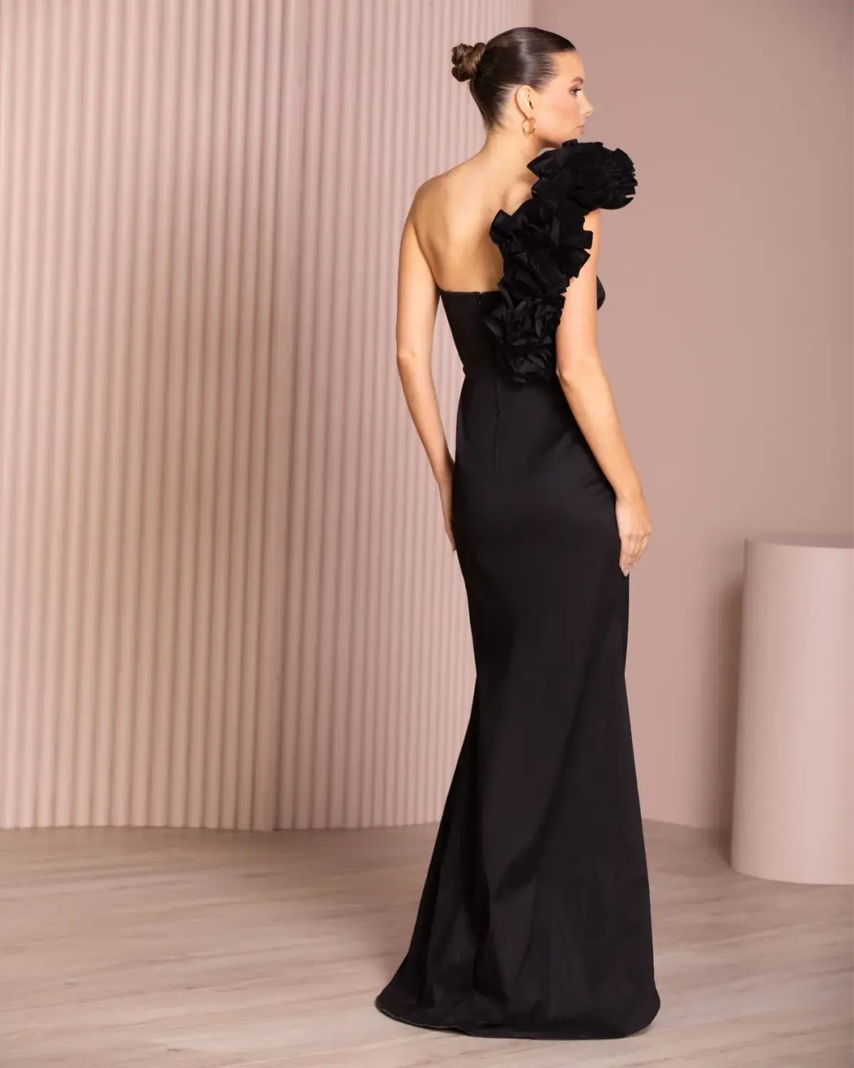 Azzurielle Aimi Gown Black Size AU 12 photo 5