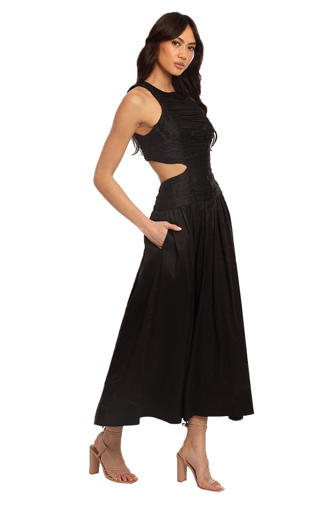 Introspect Midi Dress - Black photo 2