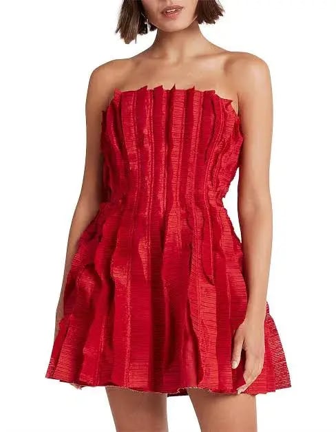 Aje Hybrid Sleeveless Mini Dress Red Size 14 / XL photo 2