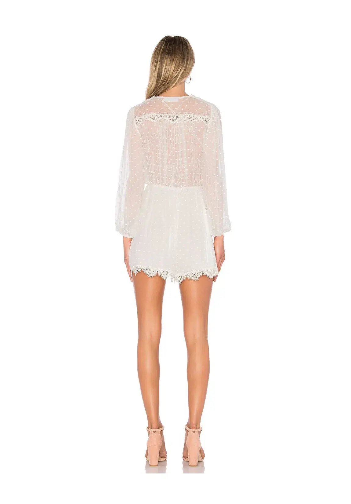 Zimmermann Oleander Lattice Playsuit White Size 2 / Au 12 photo 2
