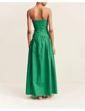 Maiori Lace Up Strapless Maxi Dress Size 8/S photo 9