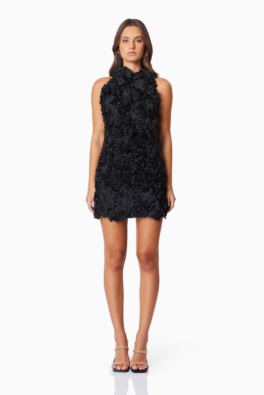 Elliatt Megan Mini Dress - Black photo 3