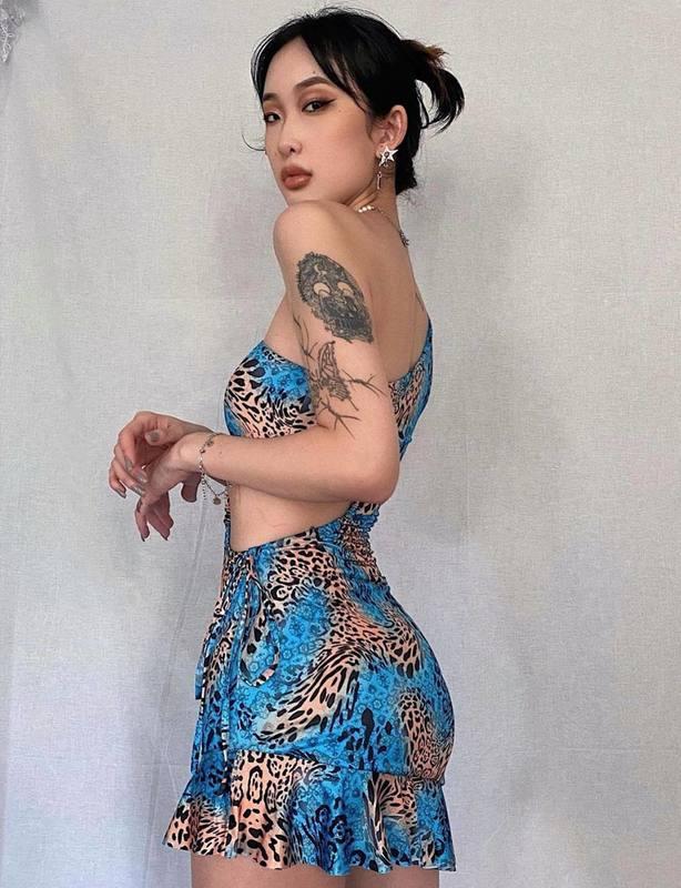 I. AM. GIA Cyrene Dress Print Size XXS photo 4