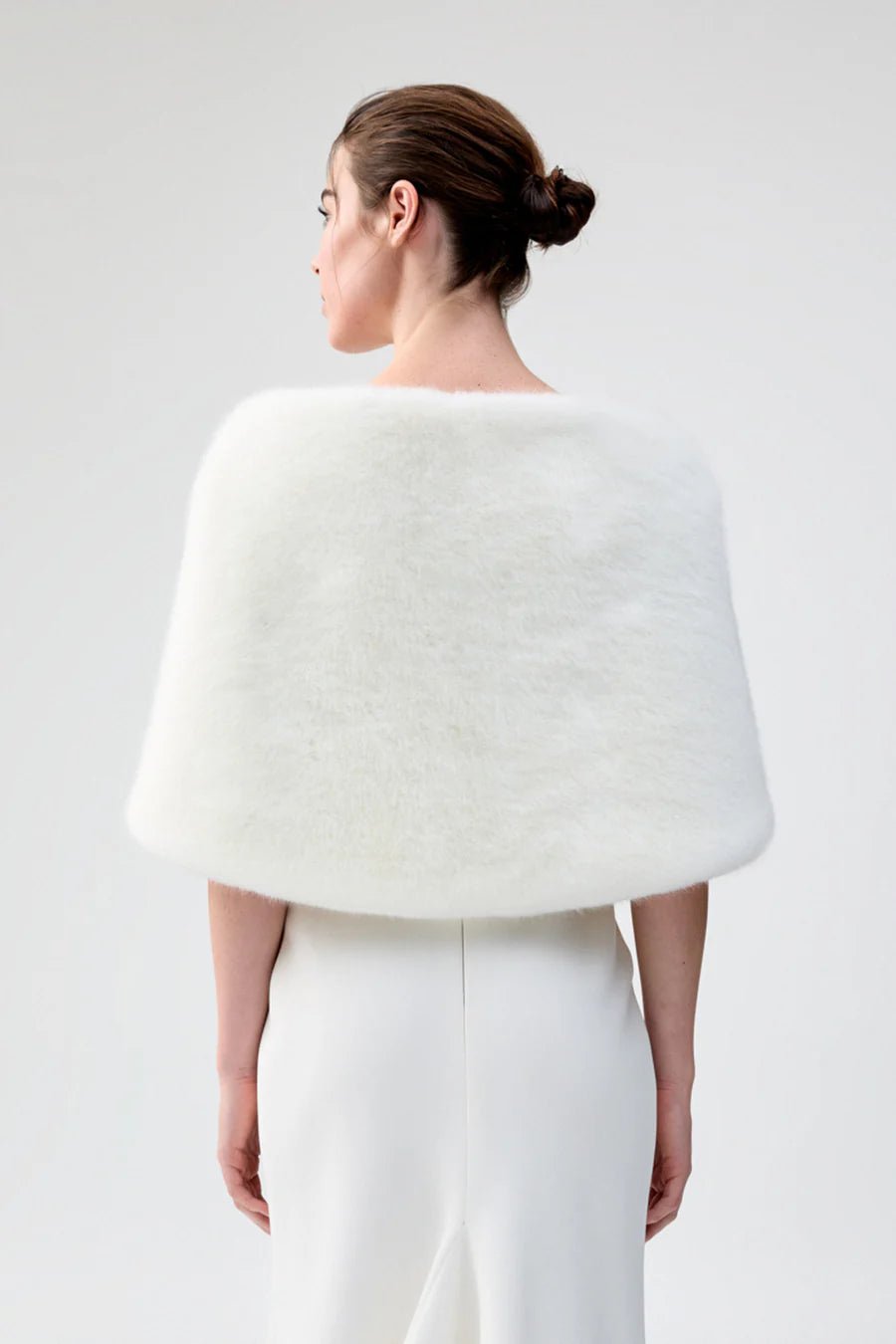 UNREAL FUR YASMIN WRAP - BLANC photo 6